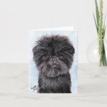 Affenpinscher Dog Art Note Card