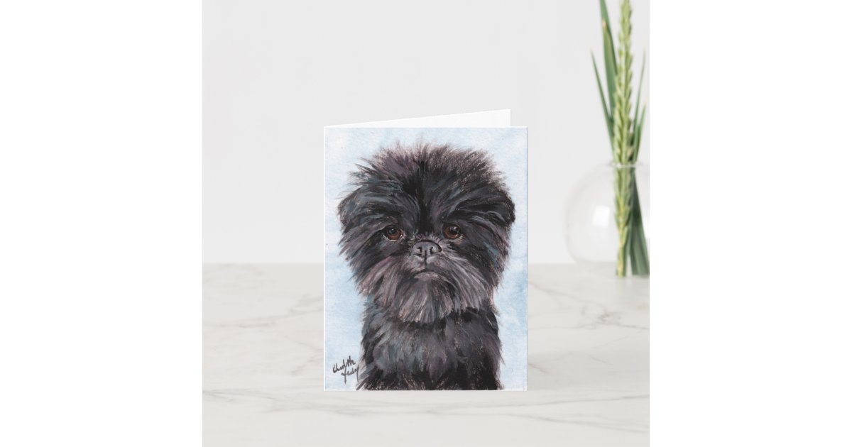 Note Pincher Affenpinscher Dog Art Note Card | Zazzle