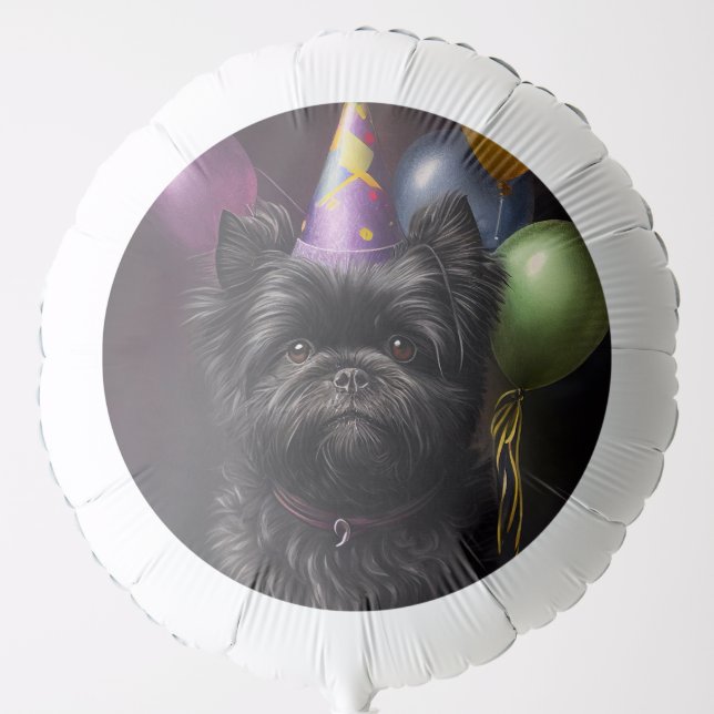 Affenpinscher Dog Birthday Balloons (Front)