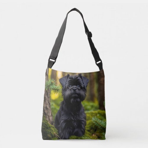 Affenpinscher dog cute photo shoulder bag