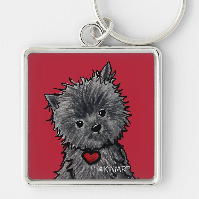 Affenpinscher Dog Key Chain (Front)