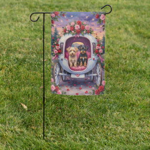 Affenpinscher Dog Valentine's Day Garden Flag