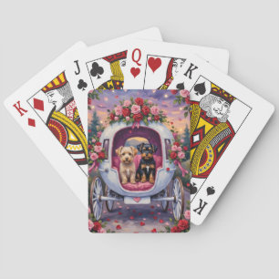 Affenpinscher Dog Valentine's Day Poker Cards