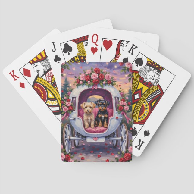 Affenpinscher Dog Valentine's Day Poker Cards (Back)