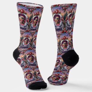 Affenpinscher Dog Valentine's Day Socks