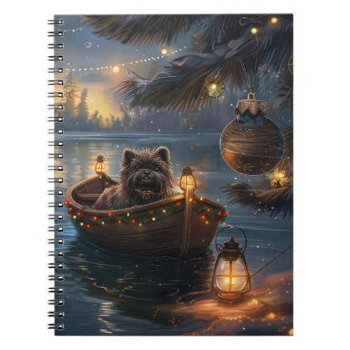 Affenpinscher Festive Christmas Voyage Notebook