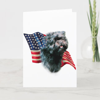 Affenpinscher Flag Card