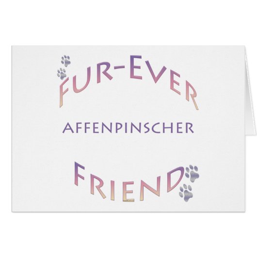 Affenpinscher Furever Cards (Front Horizontal)