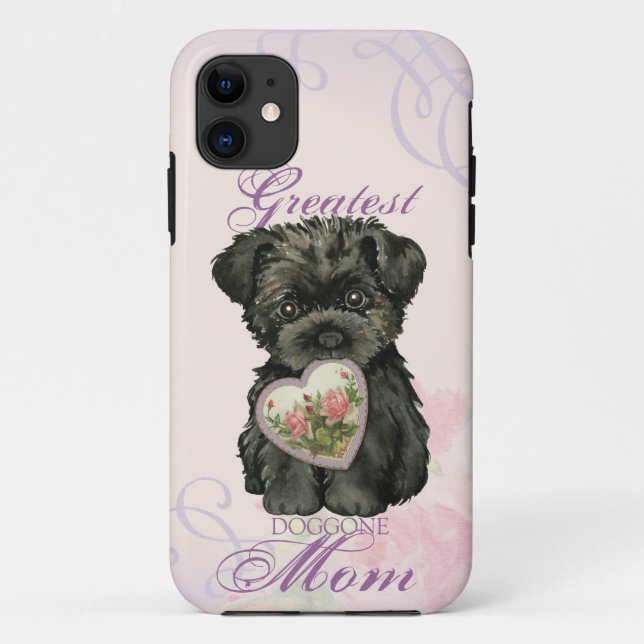 Affenpinscher Heart Mom Case-Mate iPhone Case (Back)