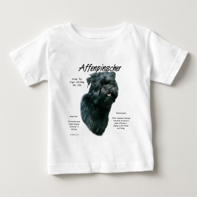 Affenpinscher History Design Baby T-Shirt (Front)
