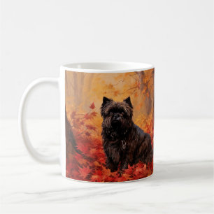 Affenpinscher in Autumn Leaves Fall Inspired  Coffee Mug