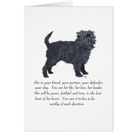 Affenpinscher Keepsake Cards (Front)