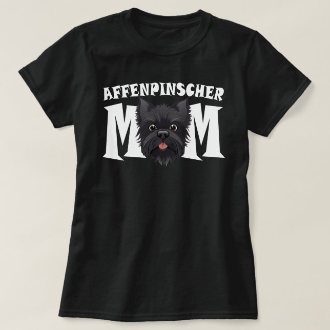 Affenpinscher Mom Cute Affen Mothers Day Puppy Dog T-Shirt (Design Front)