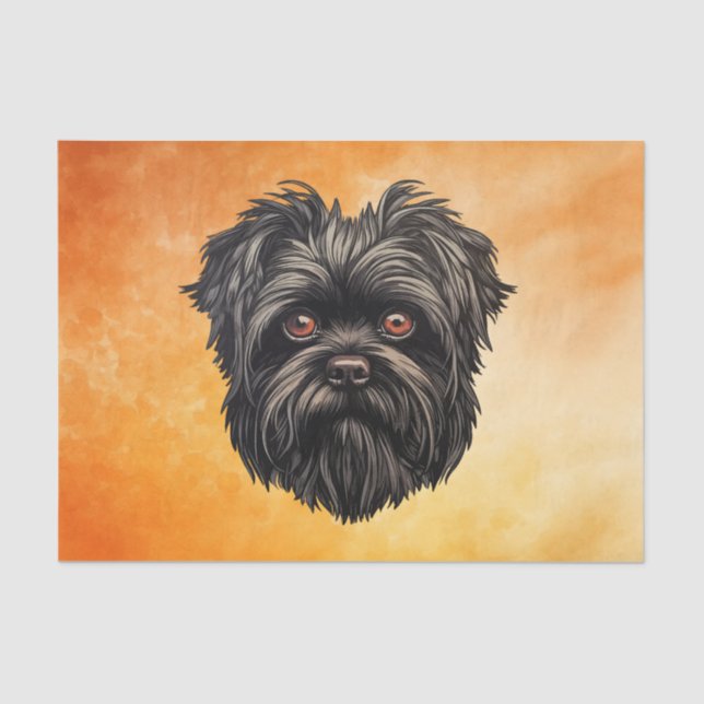 Affenpinscher Monkey Dog Affens Terrier Tissue Paper (Front)
