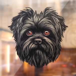 Affenpinscher Monkey Dog Affens Terrier Window Cling