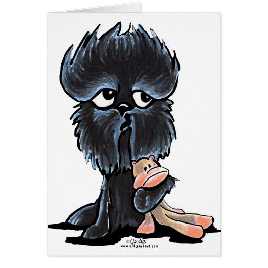Affenpinscher Monkey Toy Cards (Front)