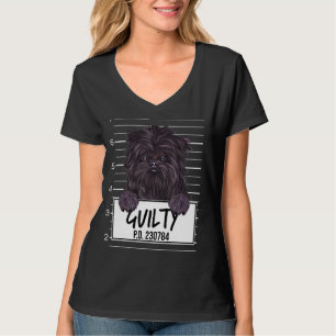 Affenpinscher Mugshot Guilty Dog T-Shirt