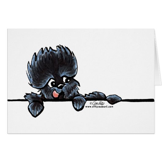 Affenpinscher Over the Line Cards (Front Horizontal)