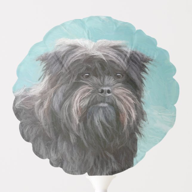 Affenpinscher Painting - Cute Original Dog Art Balloon (Front)