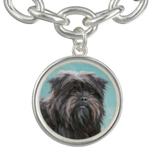 Affenpinscher Painting - Cute Original Dog Art Bracelet
