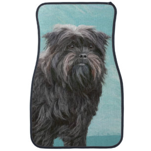 Affenpinscher Painting - Cute Original Dog Art Car Floor Mat