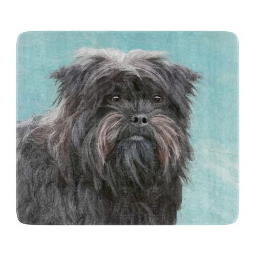 Affenpinscher Painting _ Cute Original Dog Art Cutting Board