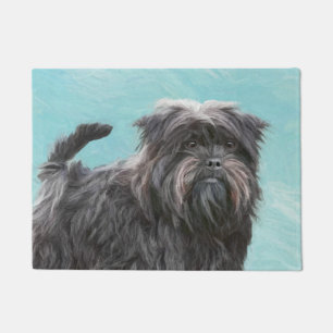 Affenpinscher Painting - Cute Original Dog Art Doormat