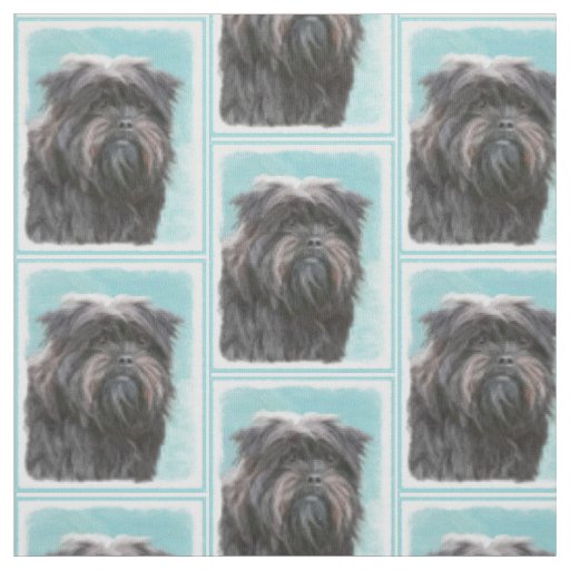 Affenpinscher Painting - Cute Original Dog Art Fabric
