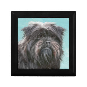 Affenpinscher Painting - Cute Original Dog Art Gift Box