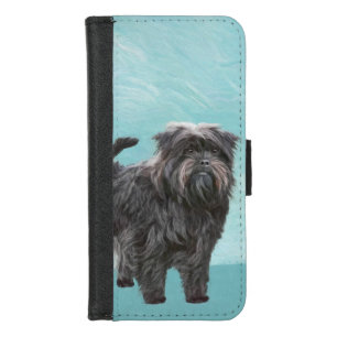 Affenpinscher Painting - Cute Original Dog Art iPhone 8/7 Wallet Case