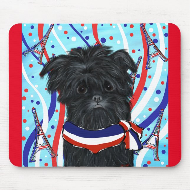 Affenpinscher Paris Mouse Pad (Front)