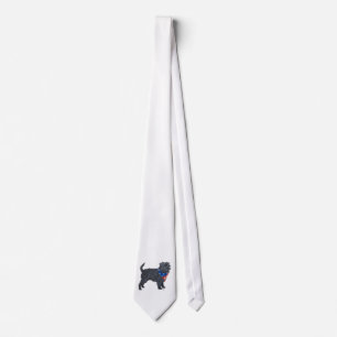 Affenpinscher Patriotic Tie