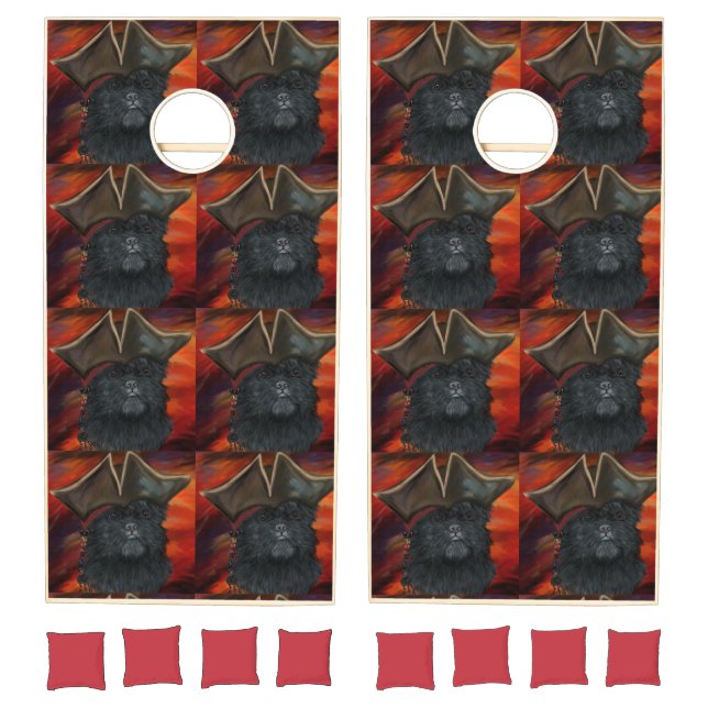 Affenpinscher Pirate Cornhole Set (Set)