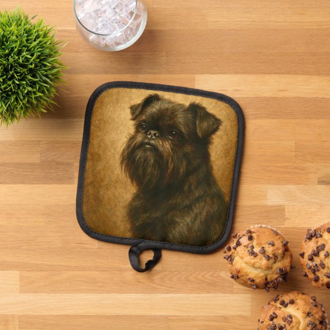 Affenpinscher Pot Holder (Top Down)