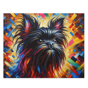 Affenpinscher Puzzle: Black Monkey Terrier Jigsaw Puzzle