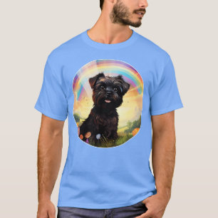 Affenpinscher Rainbow Bridge Dog Art Cute T-Shirt