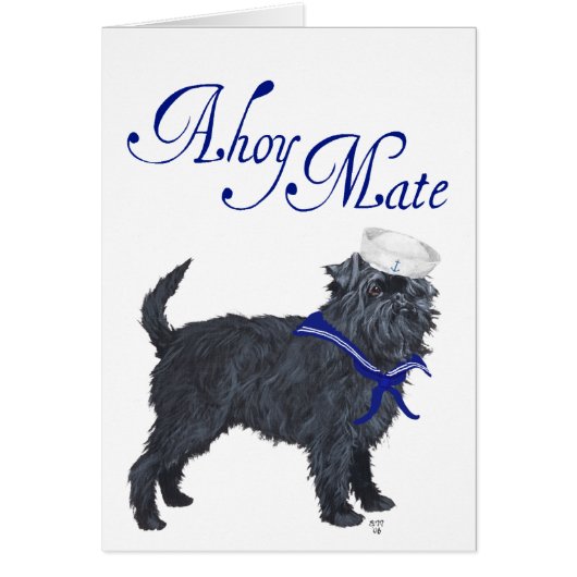 Affenpinscher Sailor Cards (Front)