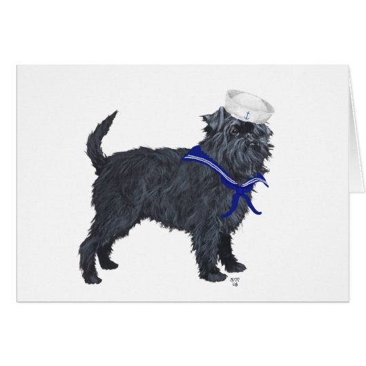 Affenpinscher Sailor Cards (Front Horizontal)