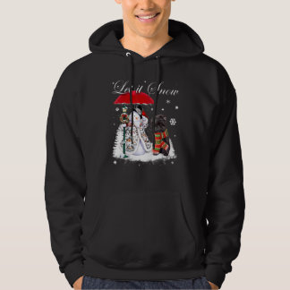 Affenpinscher Santa Dog Christmas Snowman Xmas Paj Hoodie