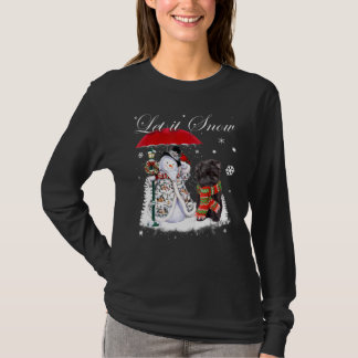 Affenpinscher Santa Dog Christmas Snowman Xmas Paj T-Shirt