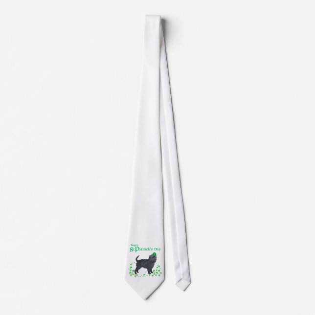Affenpinscher St Patricks Day Tie (Front)