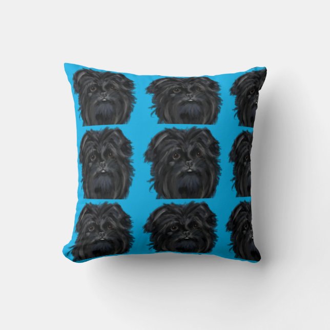 Affenpinscher   throw pillow (Front)