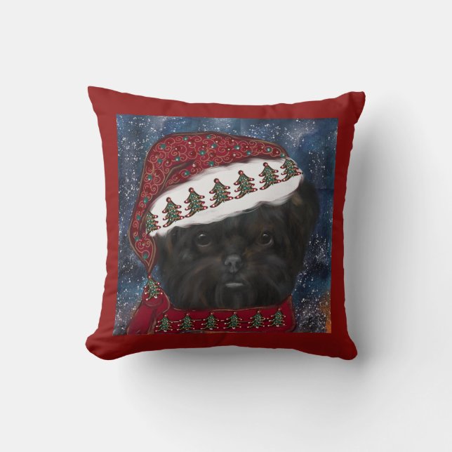 Affenpinscher  throw pillow (Front)