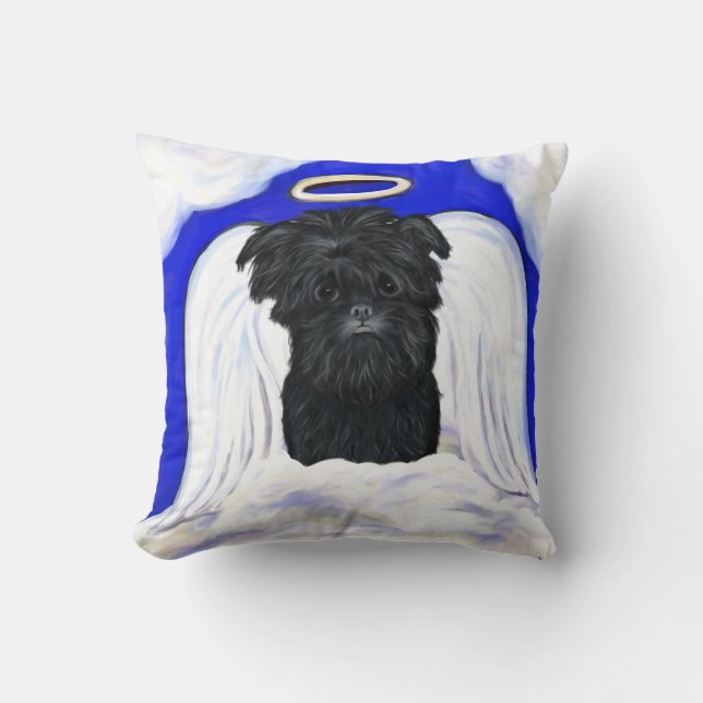 Affenpinscher Throw Pillow (Front)