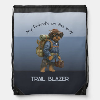 Affenpinscher Trail Blazer Hiker Adventure Drawstring Bag