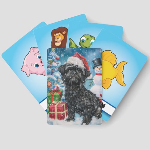 Affenpinscher Winter Wonderland Christmas Joy Matching Game Cards