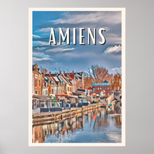 Affiche Amiens Photo Vintage  Poster