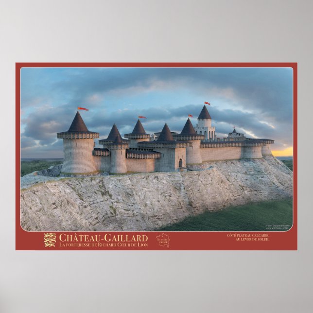 Affiche CHÂTEAU-GAILLARD - Côté plateau calcaire Poster (Front)