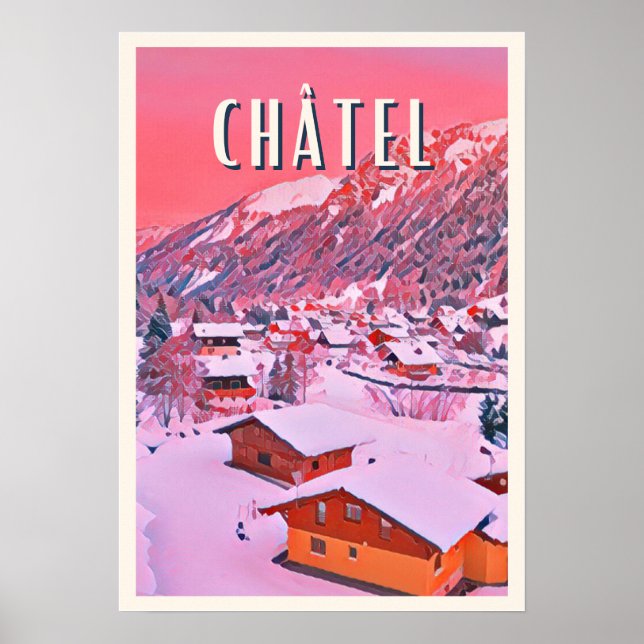 Affiche Châtel Station de ski  Poster (Front)