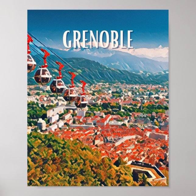 Affiche Grenoble Photo Vintage  Poster (Front)